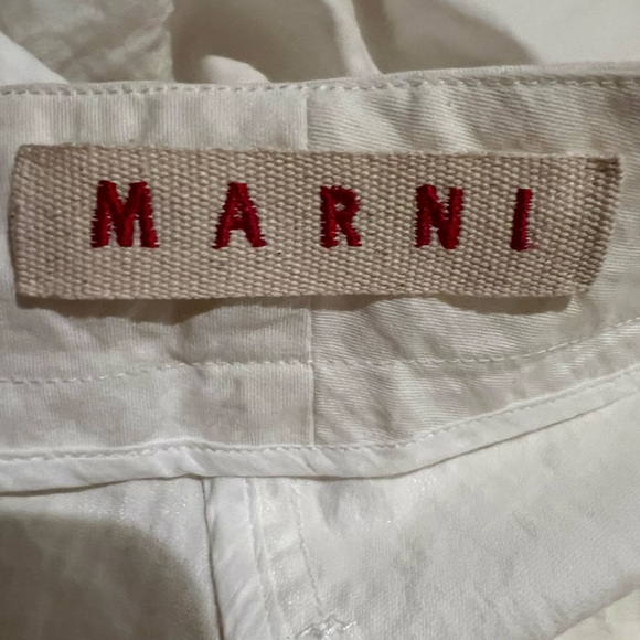 Vintage Marni cotton capri pants cloud white nwot XS - Picture 7 of 9